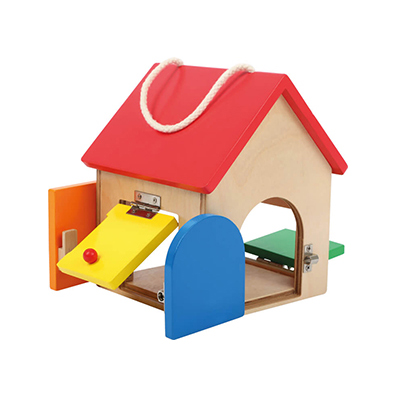 Ξύλινο Σπιτάκι με Κλειδαριές