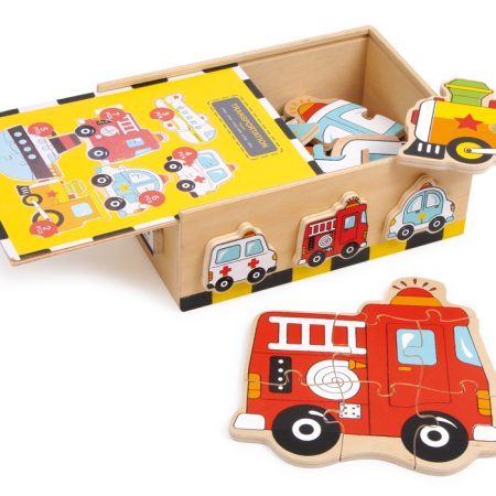 Ξύλινο Παζλ ''Οχήματα''