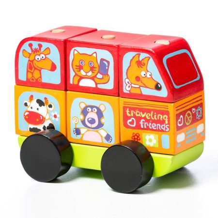 Cubika Ξύλινο Λεωφορείο ταξινόμησης 12εκ