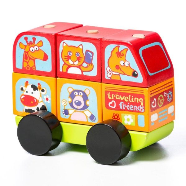 Cubika Ξύλινο Λεωφορείο ταξινόμησης 12εκ