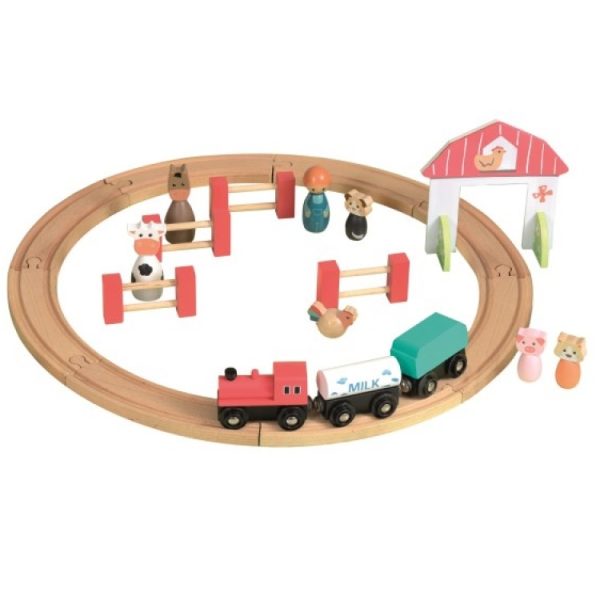 Ξύλινη Φάρμα με Τρένο