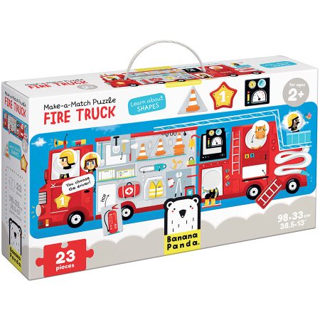 Make-a-Match Puzzle  Fire Truck Banana Panda 49044