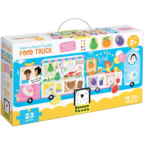 Make-a-Match Puzzle  Food Truck Banana Panda 49045