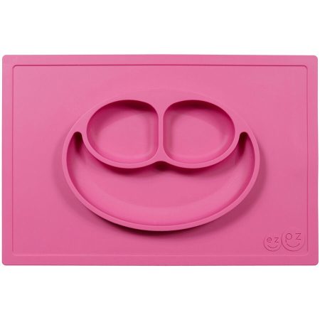Ezpz: Εκπαιδευτικό πιάτο 24+ μηνών Happy Mat - Pink