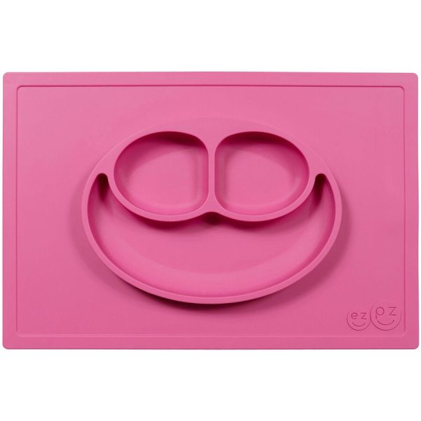 Ezpz: Εκπαιδευτικό πιάτο 24+ μηνών Happy Mat - Pink