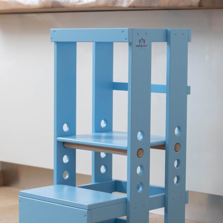 Πύργος Εκμάθησης ΓΑΛΑΖΙΟ με Λευκοπίνακα 40Χ50Χ80 MAV0076