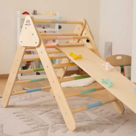 Τρίγωνο Αναρρίχησης/ Pikler Triangle (90εκ) Παστέλ