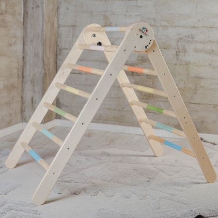 Τρίγωνο Αναρρίχησης (90εκ) με ρυθμιζόμενο ύψος (Παστέλ)