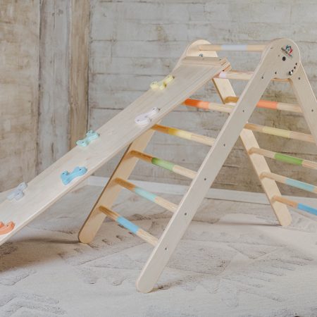 Τρίγωνο Αναρρίχησης (90εκ) με ρυθμιζόμενο ύψος (Παστέλ) ΜΕ ΣΑΝΙΔΑ MAV00300