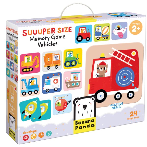Suuuper Size Memory Game Vehicles Παιχνίδι Μνήμης XL, Banana Panda