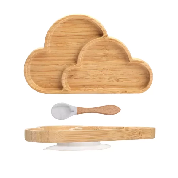 FreeOn Bamboo Πιάτο Σύννεφο με κουτάλι (marble)