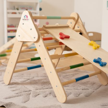 Τρίγωνο Αναρρίχησης/ Pikler Triangle (70εκ) ΜΕ ΣΑΝΙΔΑ ΑΝΑΡΡΙΧΗΣΗΣ MAV00090