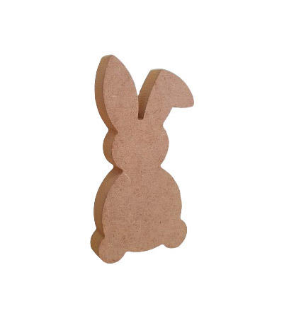 Λαγός Ξύλινος από MDF 16mm - 14εκ. ύψος